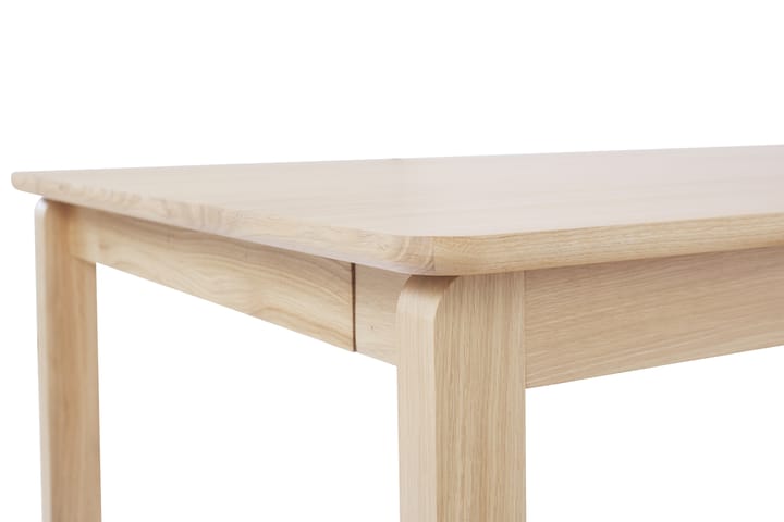 Alfred eettafel 90x220 cm, Witgepigmenteerd eikenhout 1898