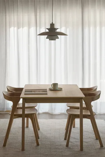 Alfred eettafel - Witgepigmenteerd eikenhout, 90x160 cm - 1898