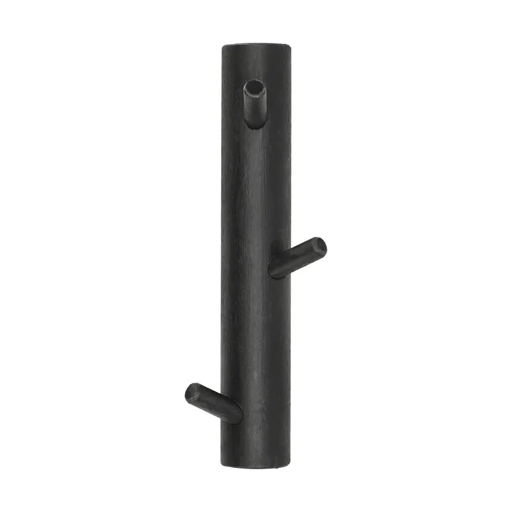 Allsarp verticale knoplijst 3 haken - Zwartgeverfde berk - 1898