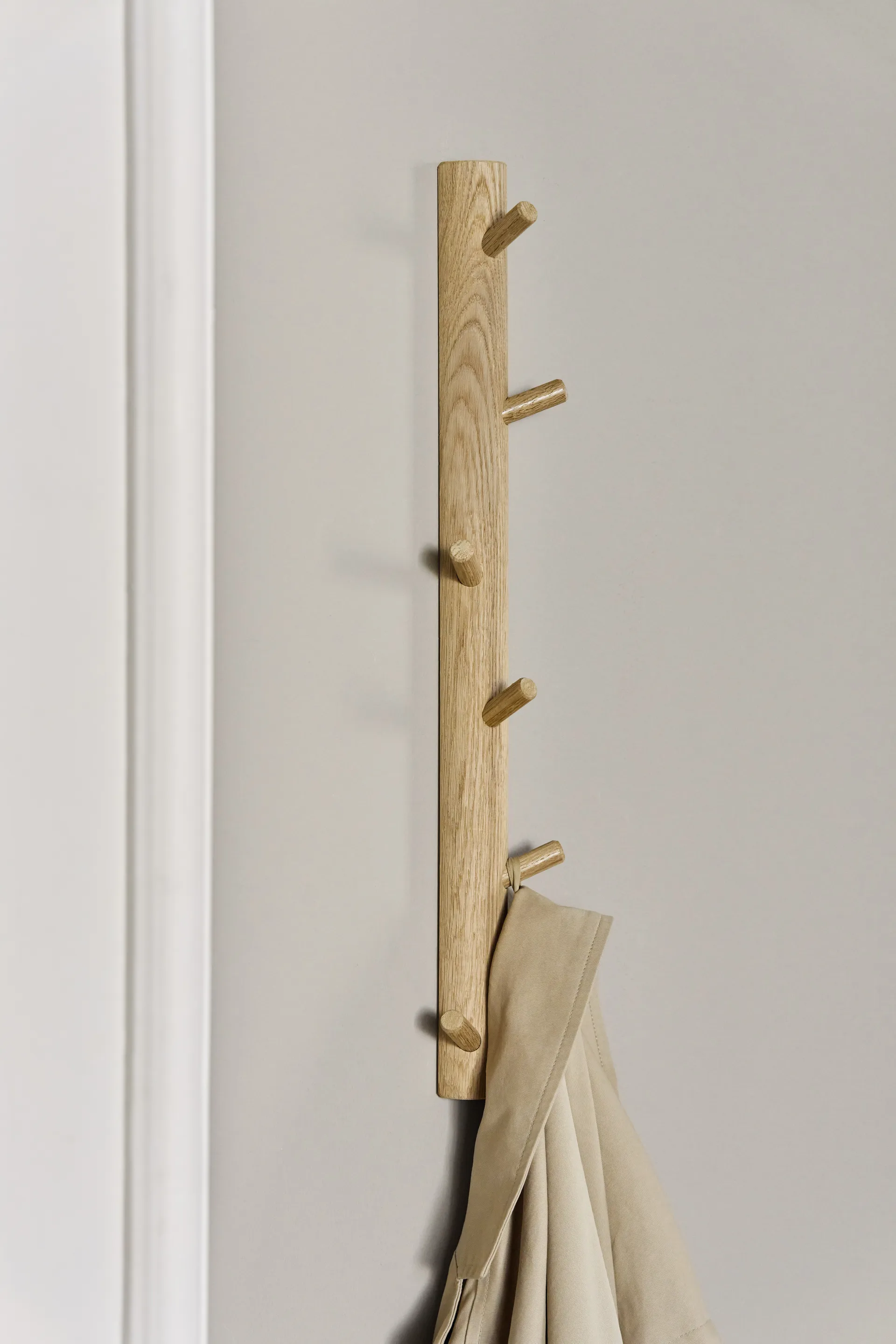 Allsarp verticale knoplijst 6 haken, Eik 1898
