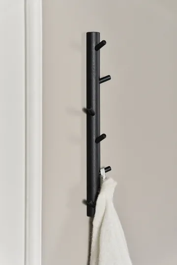 Allsarp verticale knoplijst 6 haken - Zwartgeverfde berk - 1898