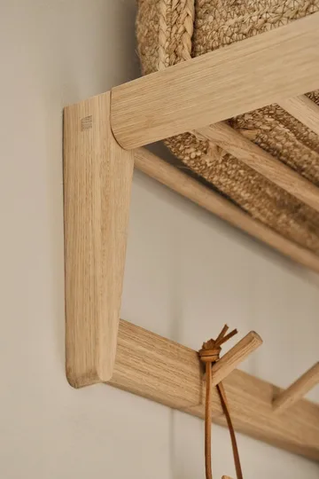 Bäckebo hoedenplank - Eiken,7 knoppen - 1898