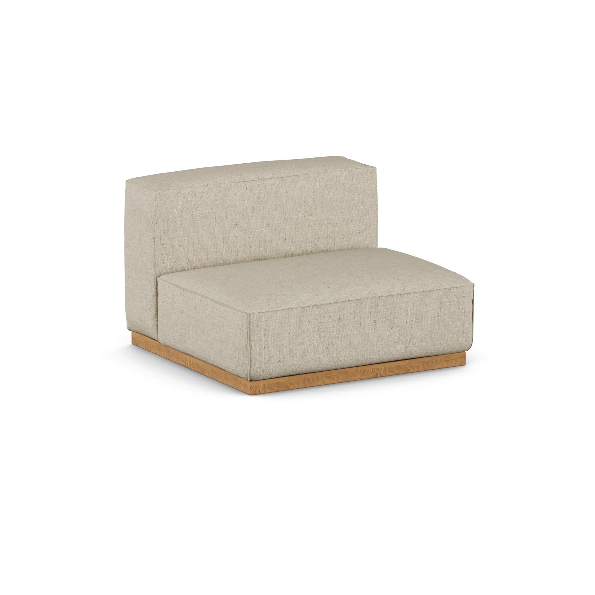 Bergsdal 1,5-zits fauteuil, Bern beige 0341-Essen eikenkleurig gebeitst, 1,5-zits 1898