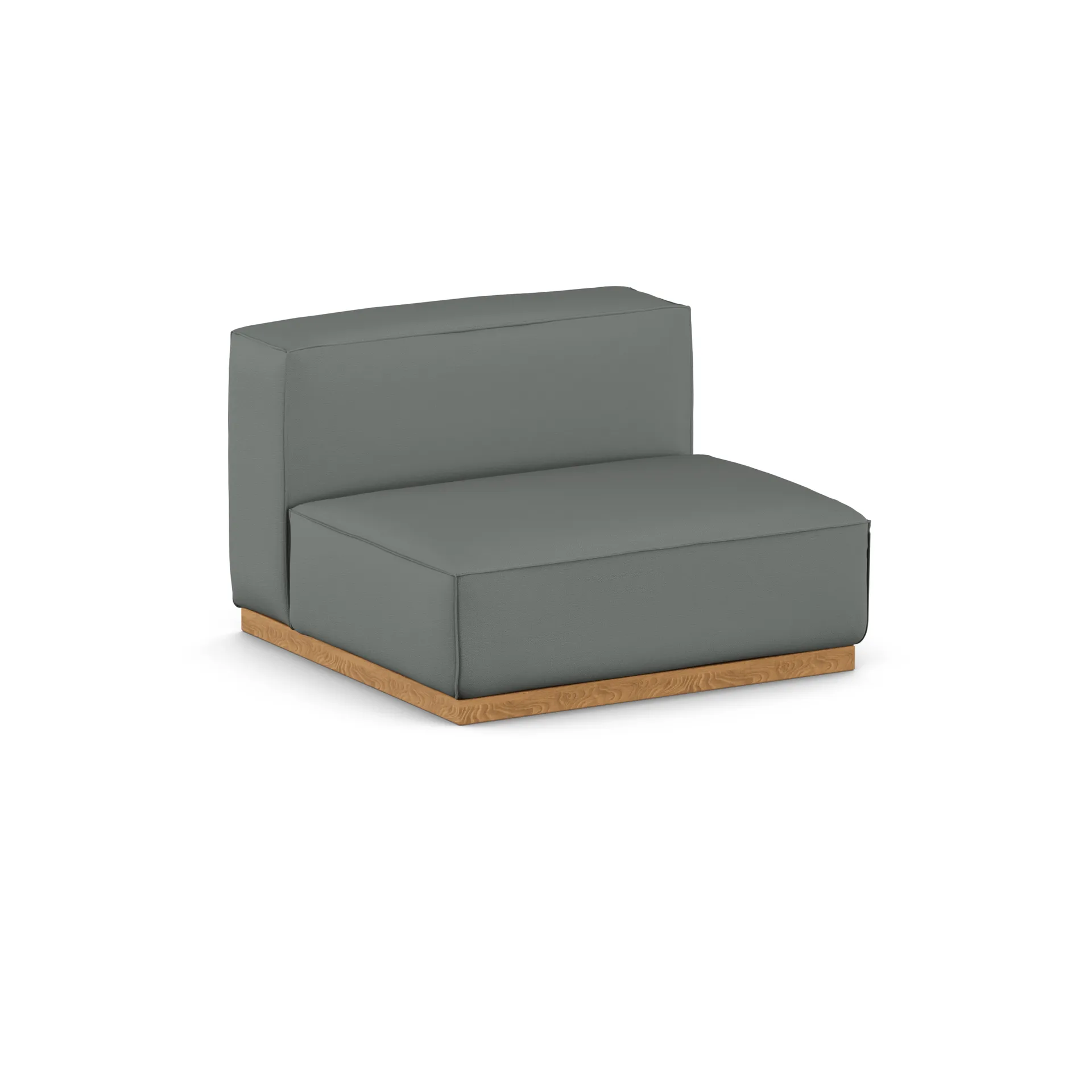 Bergsdal 1,5-zits fauteuil, Caleido grey 1240-Essen eikenkleurig gebeitst, 1,5-zits 1898