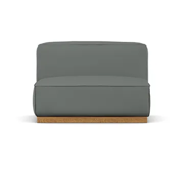 Bergsdal 1,5-zits fauteuil - Caleido grey 1240-Essen eikenkleurig gebeitst, 1,5-zits - 1898