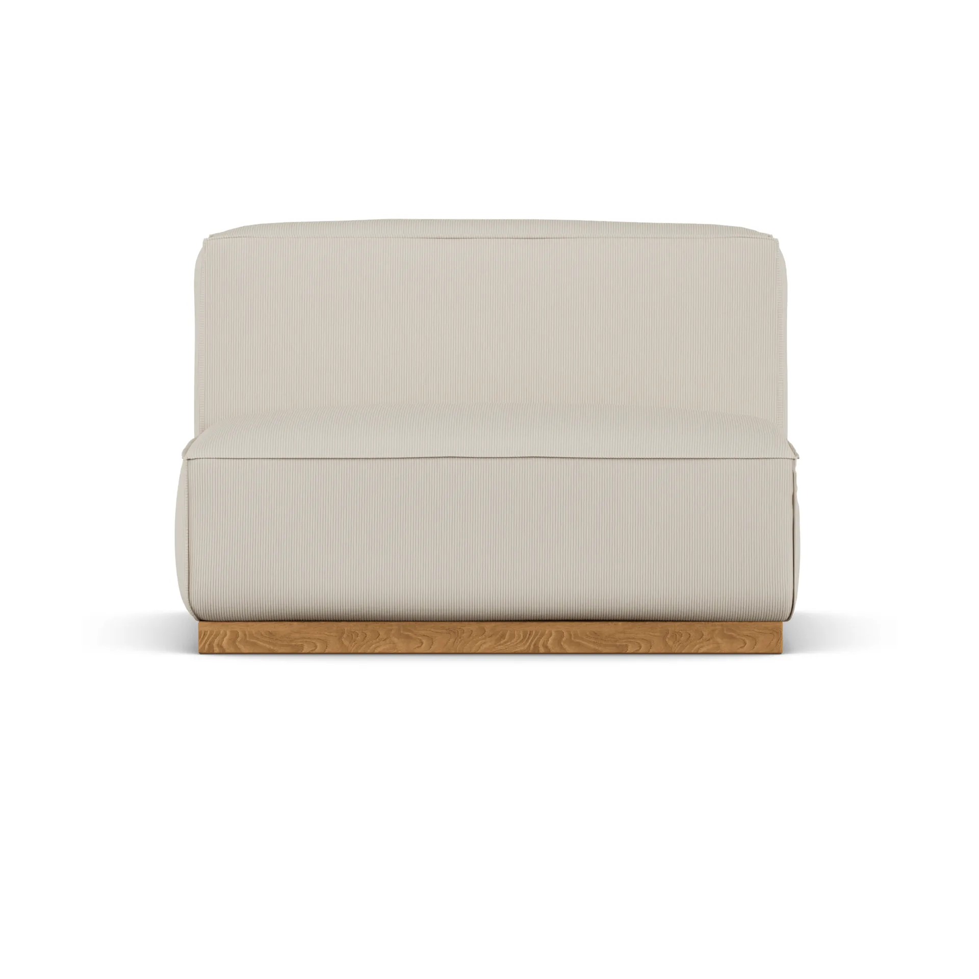 Bergsdal 1,5-zits fauteuil, Jump beige 1956-Essen eikenkleurig gebeitst, 1,5-zits 1898