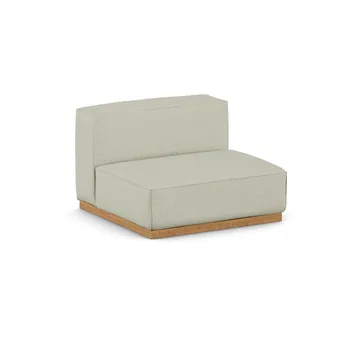 Bergsdal 1,5-zits fauteuil - Luisa beige 3981-Essen eikenkleurig gebeitst, 1,5-zits - 1898