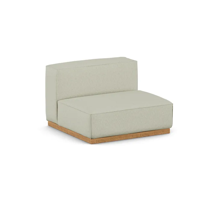 Bergsdal 1,5-zits fauteuil - Luisa beige 3981-Essen eikenkleurig gebeitst, 1,5-zits - 1898