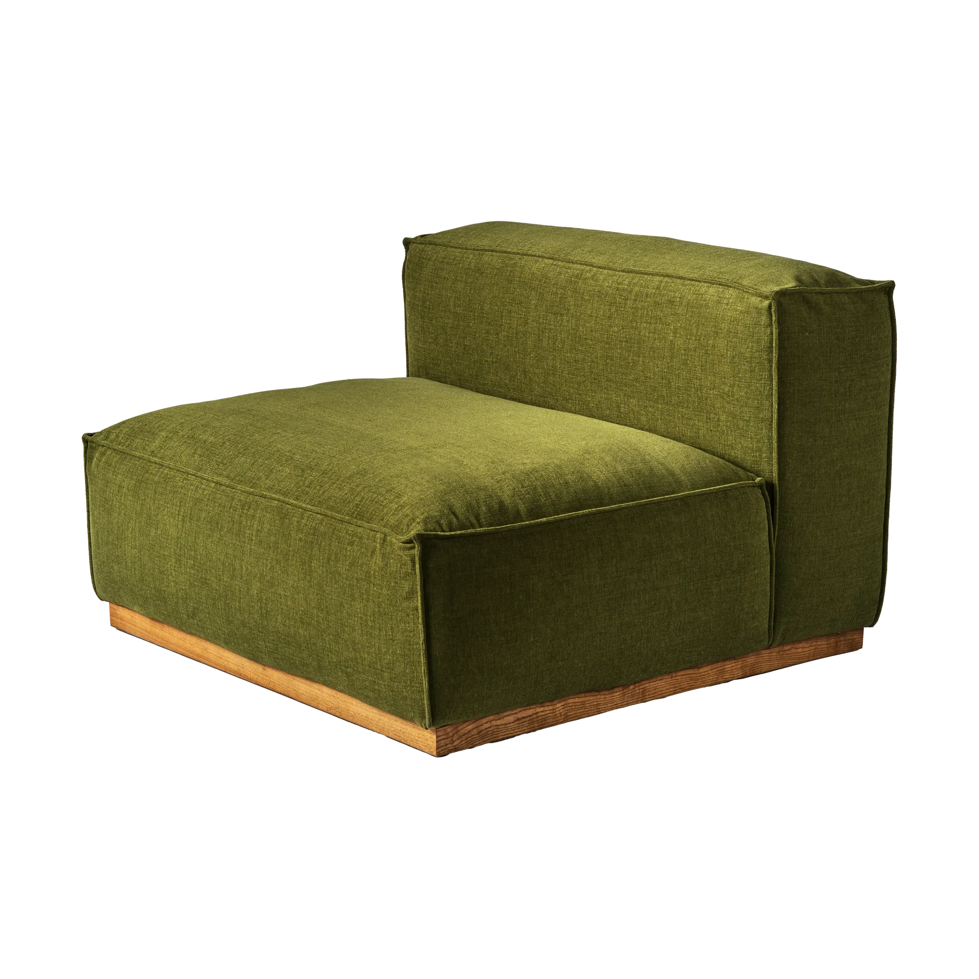 1898 Bergsdal 1,5-zits fauteuil Luisa green 3975-Essen eikenkleurig gebeitst, 1,5-zits