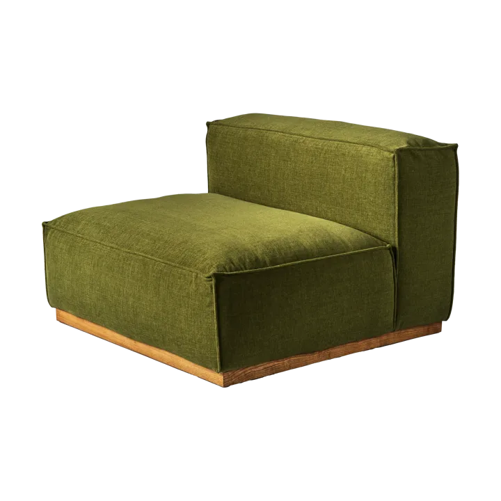Bergsdal 1,5-zits fauteuil - Luisa green 3975-Essen eikenkleurig gebeitst, 1,5-zits - 1898