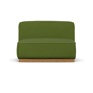 Bergsdal 1,5-zits fauteuil - Luisa green 3975-Essen eikenkleurig gebeitst, 1,5-zits - 1898