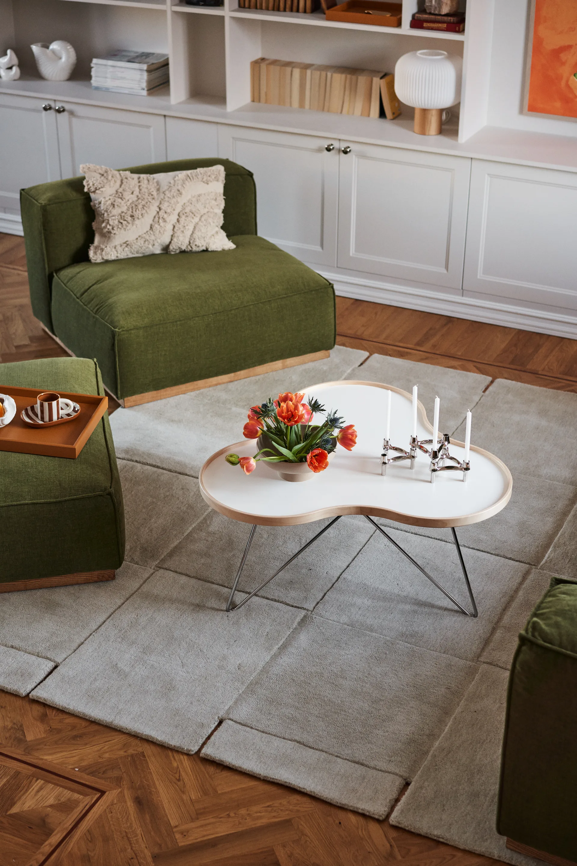 Bergsdal 1,5-zits fauteuil, Luisa green 3975-Essen eikenkleurig gebeitst, 1,5-zits 1898