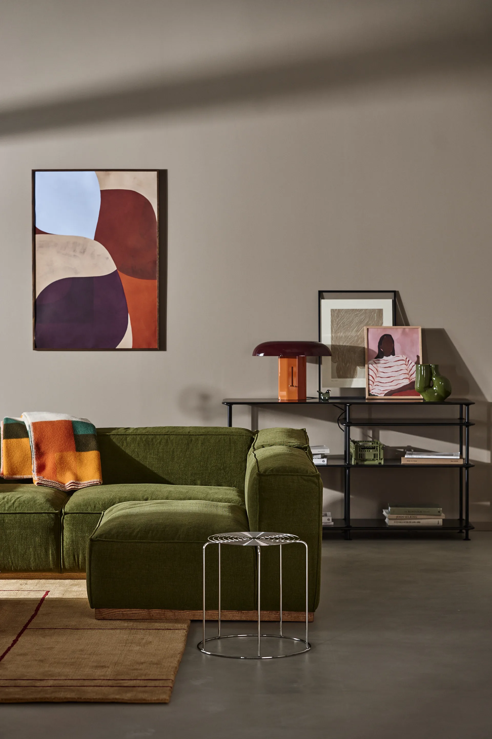 Bergsdal 1,5-zits fauteuil, Luisa green 3975-Essen eikenkleurig gebeitst, 1,5-zits 1898