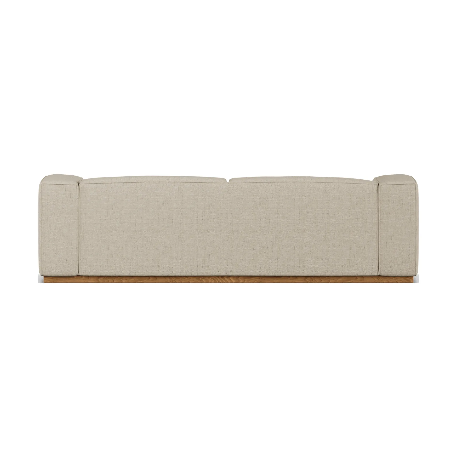 Bergsdal sofa, Bern beige 0341-Essen eikenkleurig gebeitst, 3-zits 1898