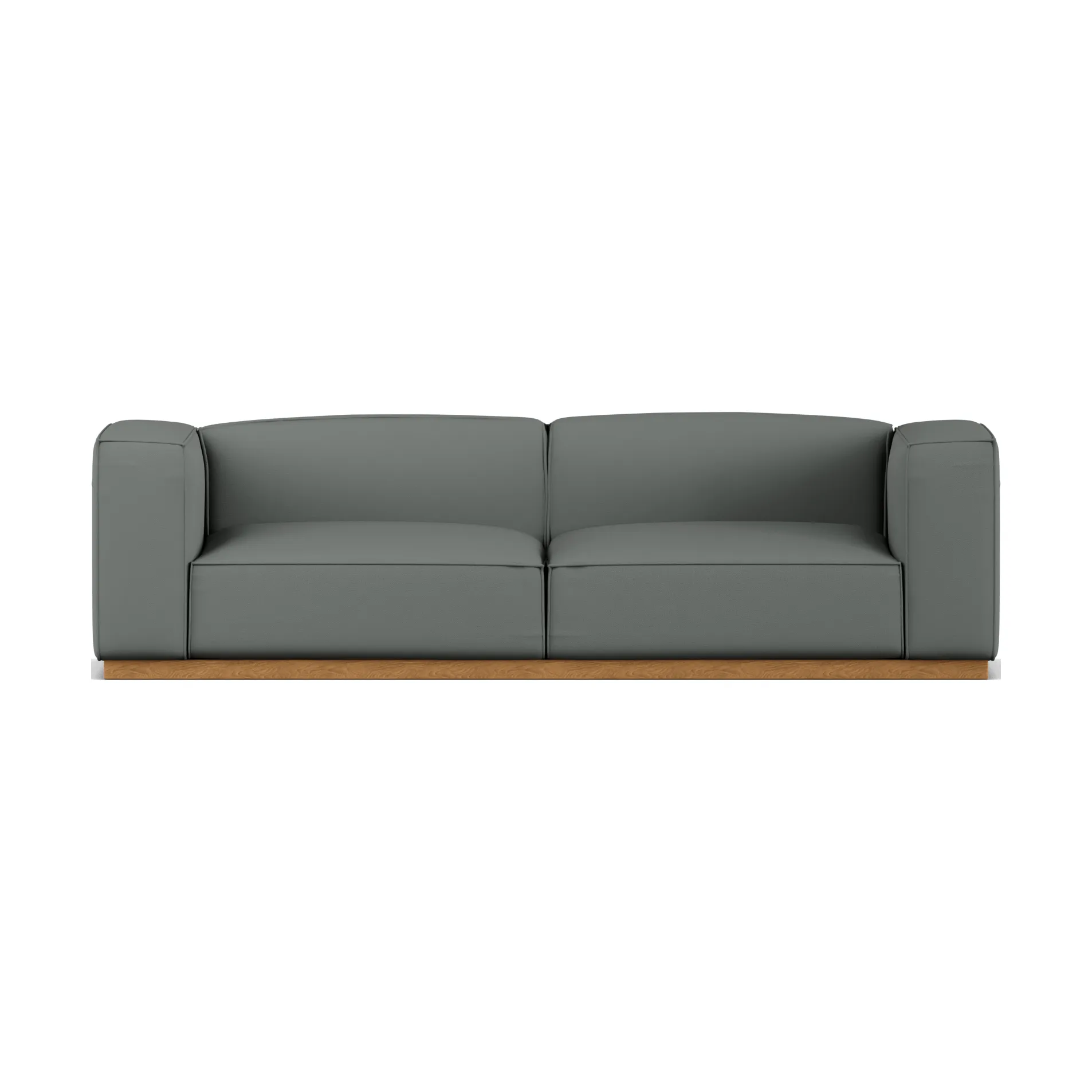 Bergsdal sofa, Caleido grey 1240-Essen eikenkleurig gebeitst, 3-zits 1898