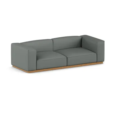 Bergsdal sofa - Caleido grey 1240-Essen eikenkleurig gebeitst, 3-zits - 1898