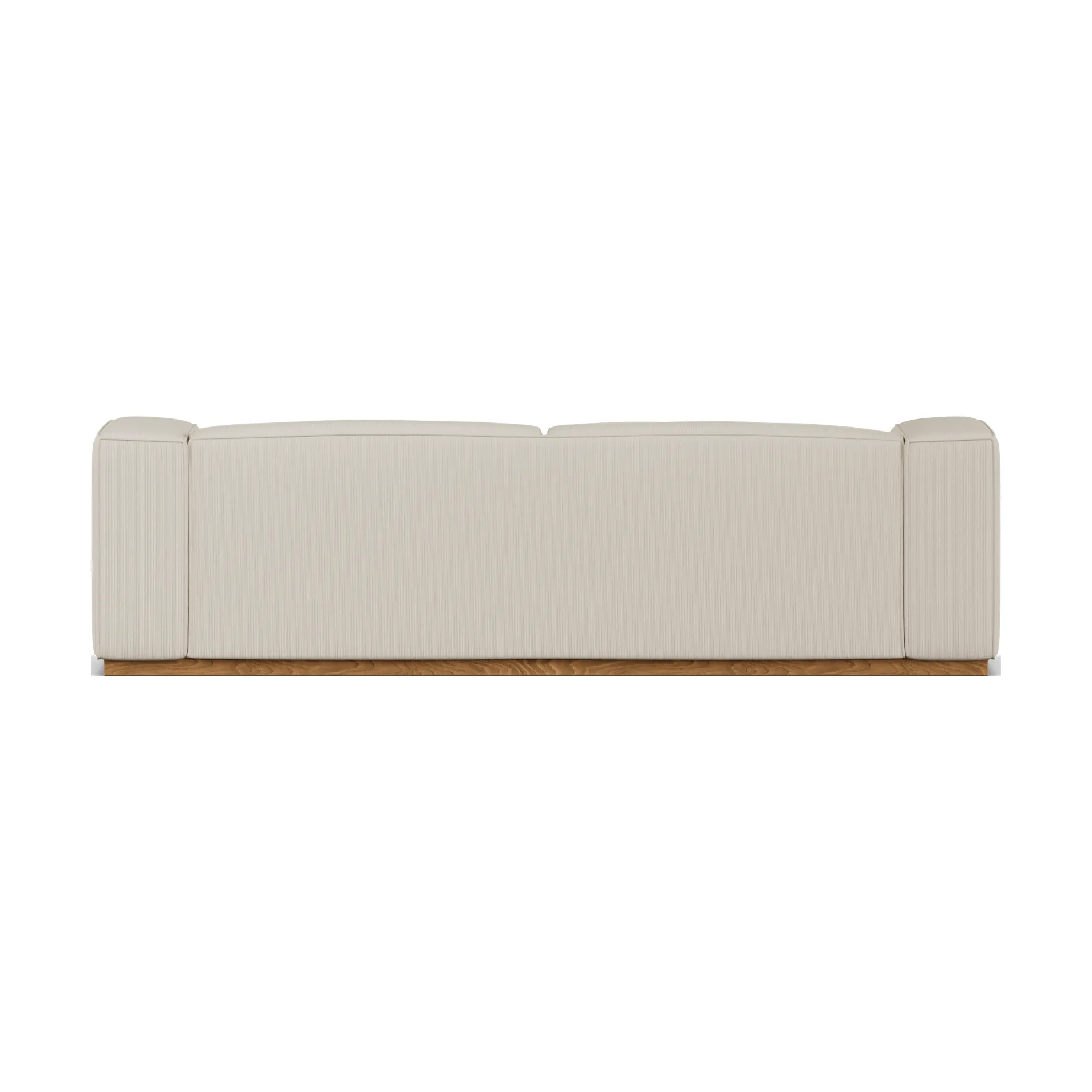 Bergsdal sofa, Jump beige 1956-Essen eikenkleurig gebeitst, 3-zits 1898