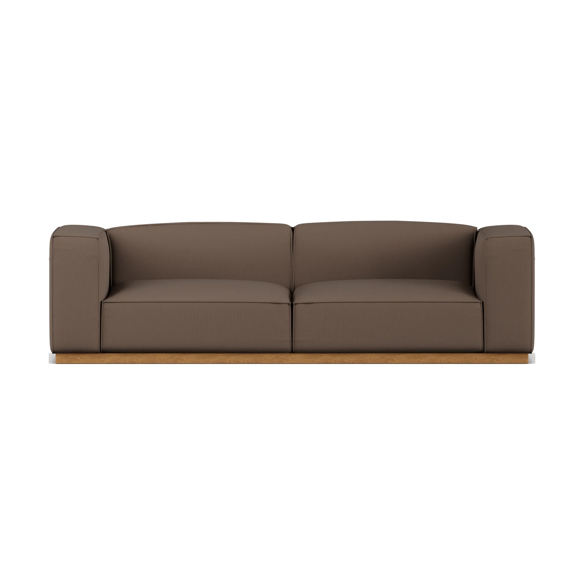 Bergsdal sofa, Jump brown 1955-Essen eikenkleurig gebeitst, 3-zits 1898