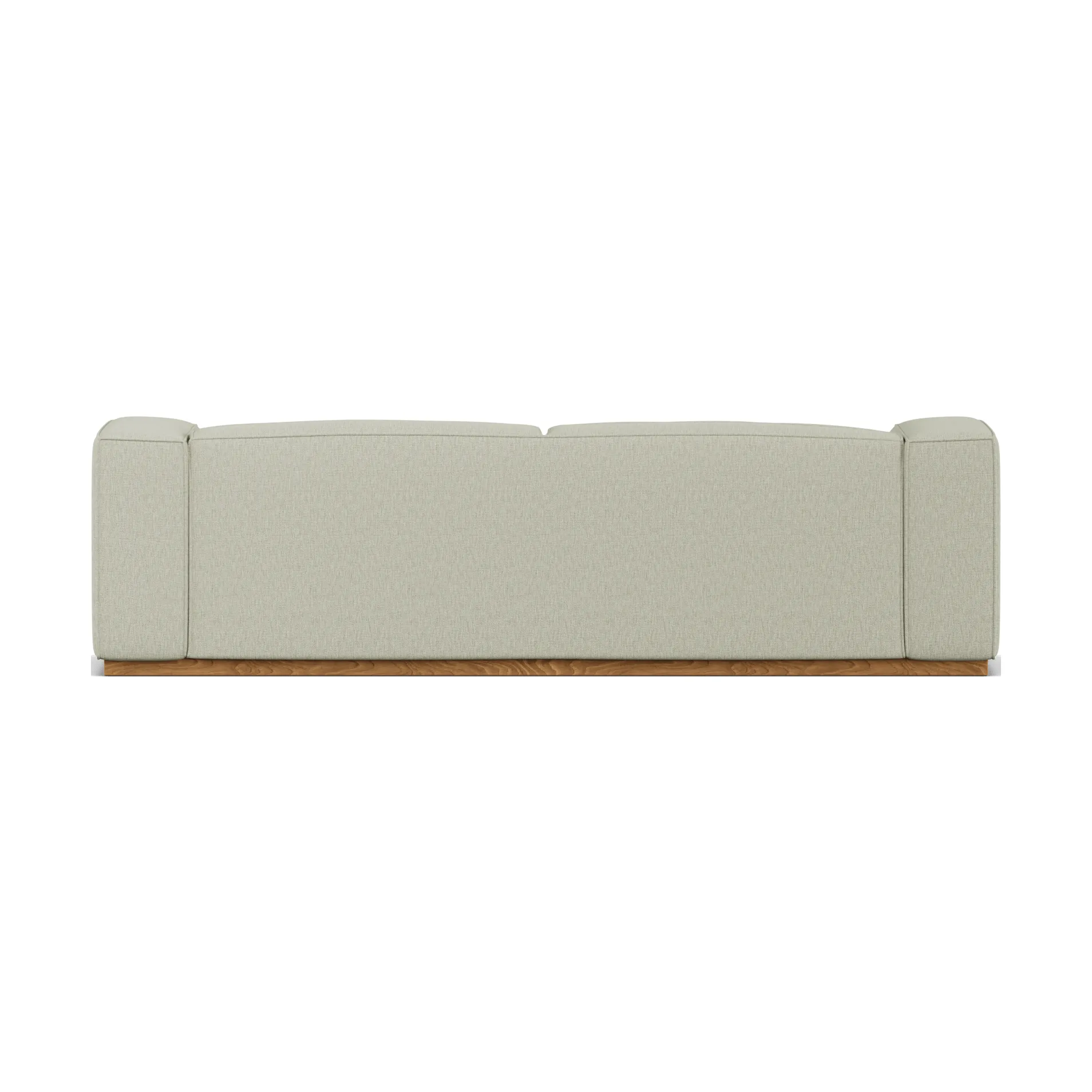 Bergsdal sofa, Luisa beige 3981-Essen eikenkleurig gebeitst, 3-zits 1898