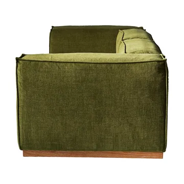 Bergsdal sofa - Luisa green 3975-Essen eikenkleurig gebeitst, 3-zits - 1898