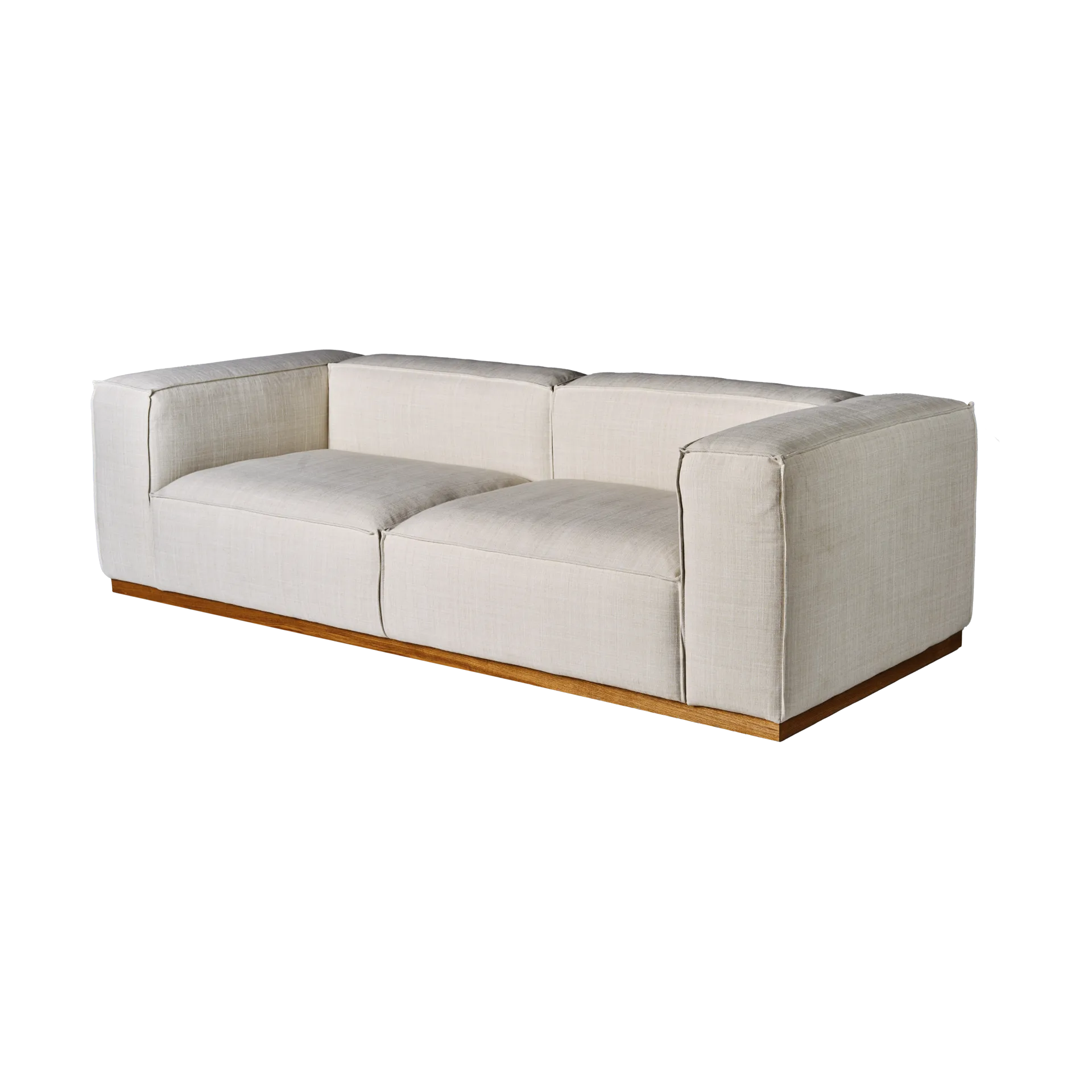 1898 Bergsdal sofa Oslo nature 1540-Essen eikenkleurig gebeitst, 3-zits