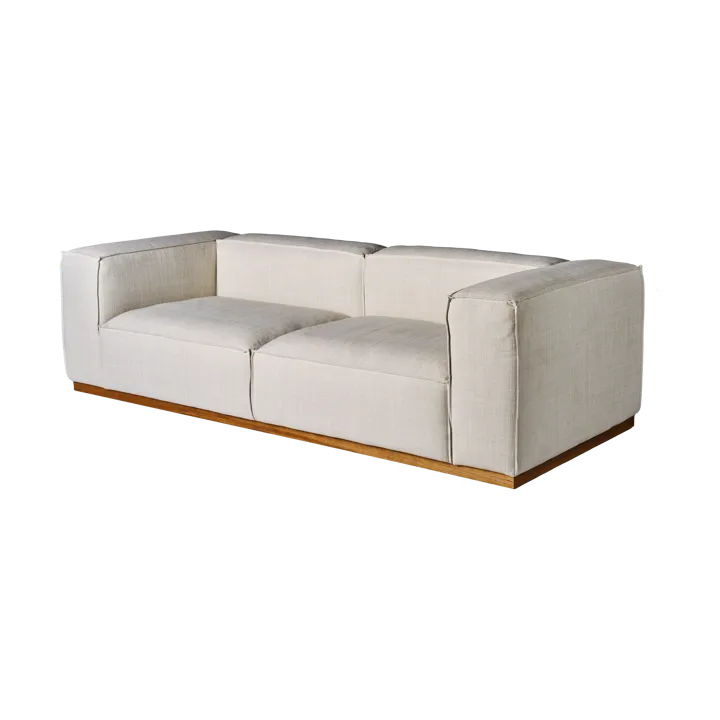 Bergsdal sofa - Oslo nature 1540-Essen eikenkleurig gebeitst, 3-zits - 1898