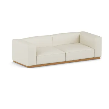 Bergsdal sofa - Oslo nature 1540-Essen eikenkleurig gebeitst, 3-zits - 1898