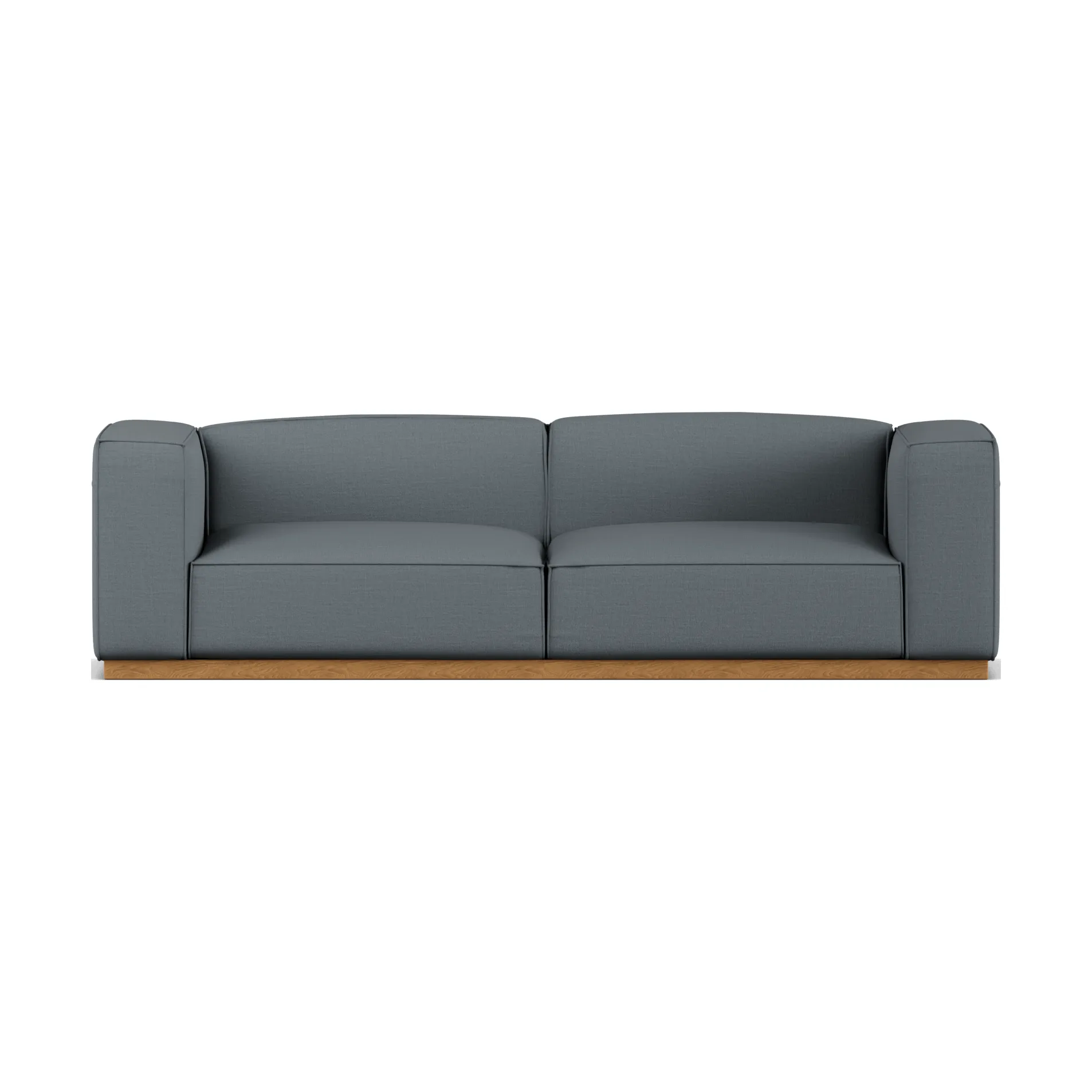 Bergsdal sofa, Same Blue 6678-eikgebeitst, 3-zits 1898