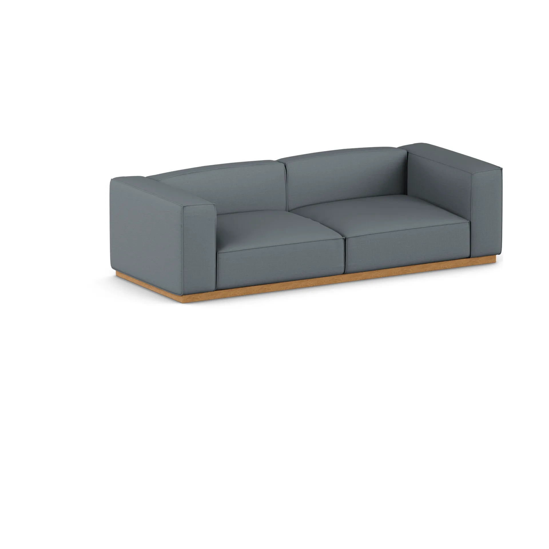 Bergsdal sofa, Same Blue 6678-eikgebeitst, 3-zits 1898