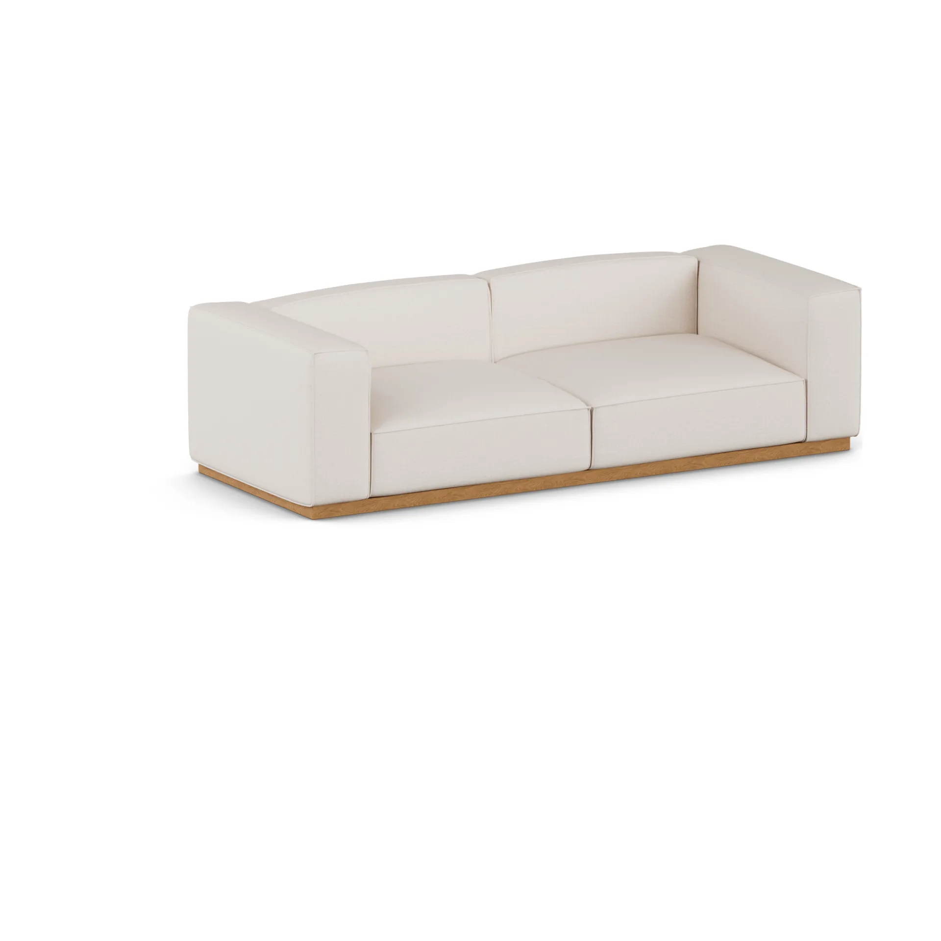 Bergsdal sofa, Same Off White 6671-gekalkt, 3-zits 1898