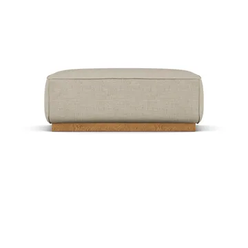 Bergsdal voetenbank - Bern beige 0341-Essen eikenkleurig gebeitst - 1898
