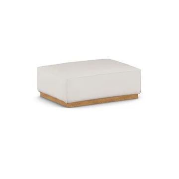 Bergsdal voetenbank - Caleido beige 9600-Essen eikenkleurig gebeitst - 1898
