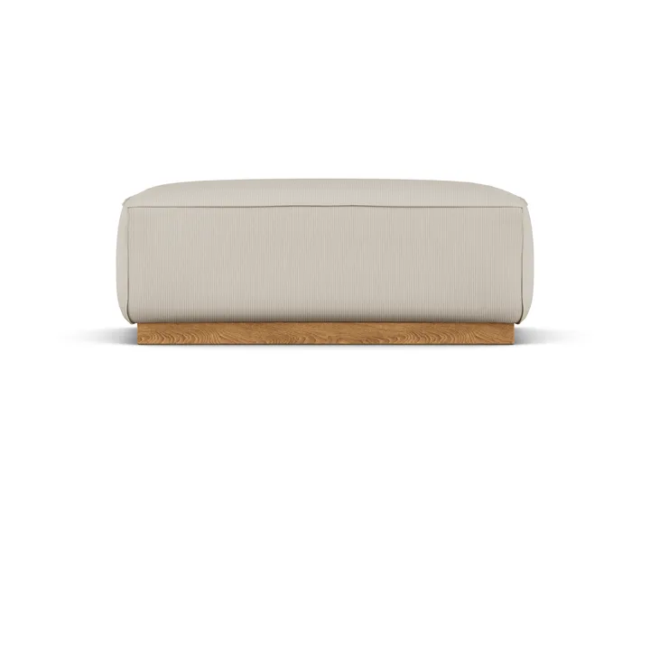 Bergsdal voetenbank - Jump beige 1956-Essen eikenkleurig gebeitst - 1898