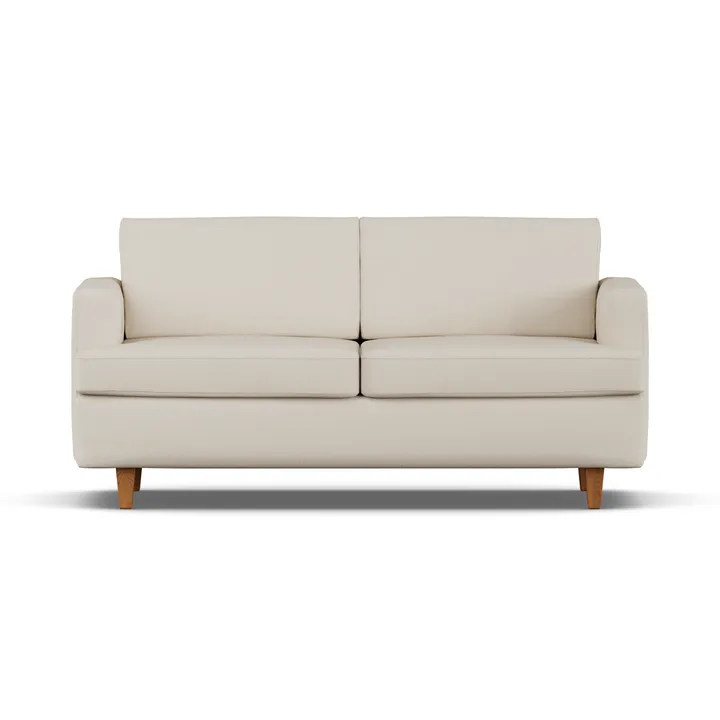 Binga 2,5-zits slaapbank - Jump Beige 1956-essen eikenkleurig gebeitst - 1898