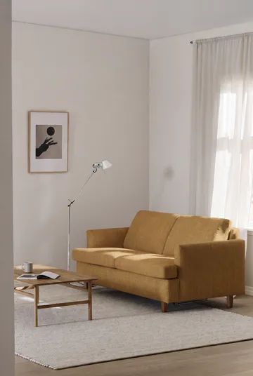 Binga 2,5-zits slaapbank - Luiza Mustard 3972-donker gebeitst essen - 1898