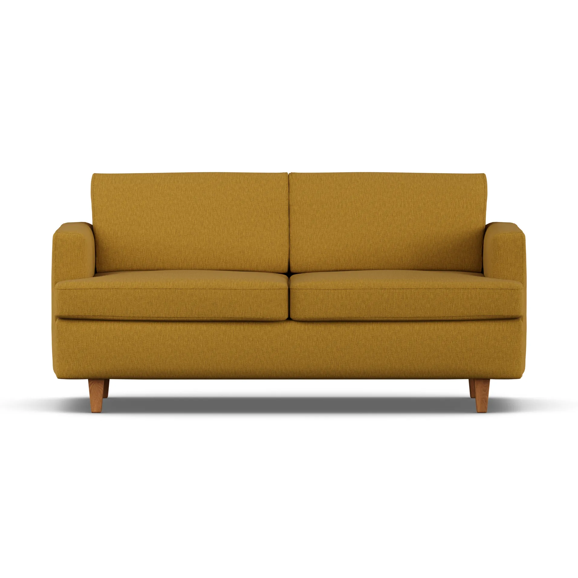 Binga 2,5-zits slaapbank, Luiza Mustard 3972-eikenhout 1898
