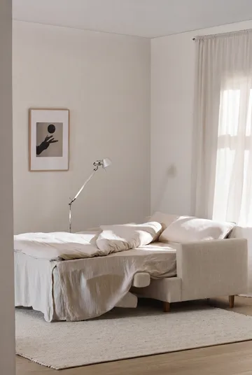 Binga 2,5-zits slaapbank - Same Beige 6670-donker gebeitst essen - 1898