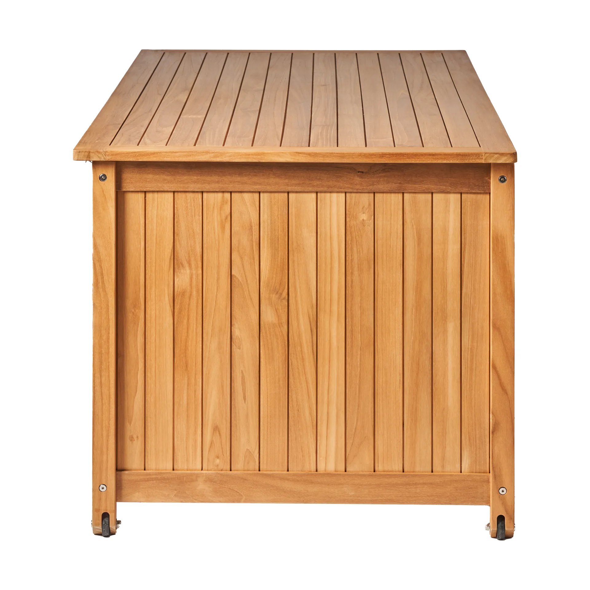 Bjärknäs opbergbox op wielen L 180x85x75 cm, Teak 1898