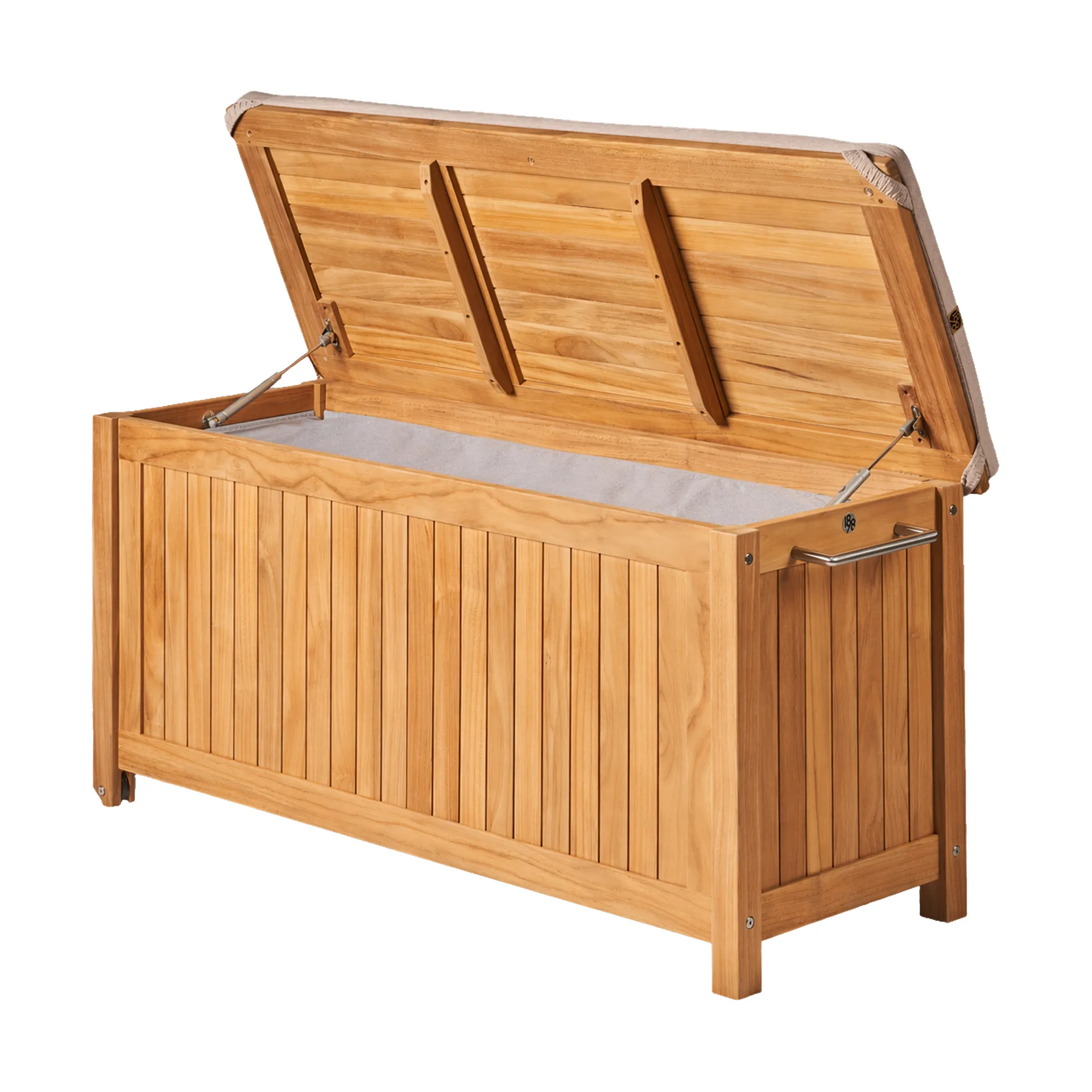 Bjärknäs opbergbox op wielen S 130x50x60 cm, Teak 1898