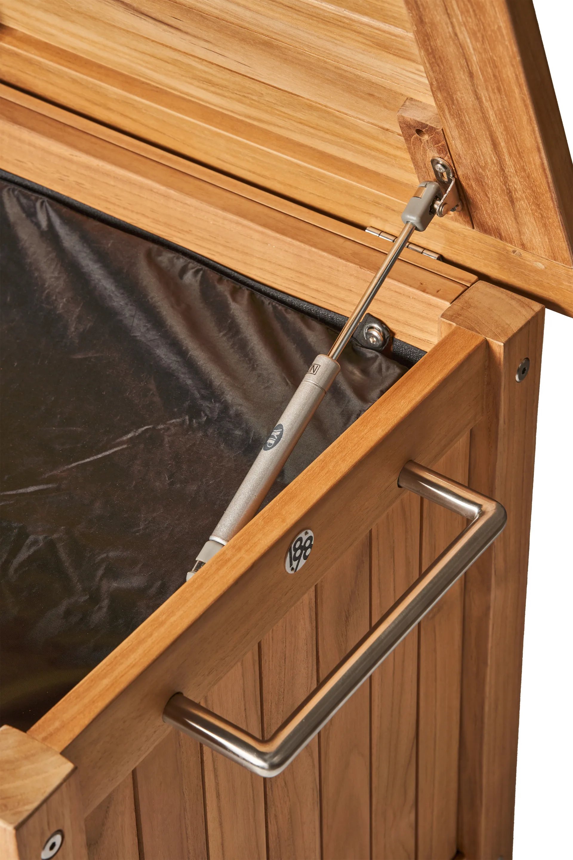 Bjärknäs opbergbox op wielen S 130x50x60 cm, Teak 1898