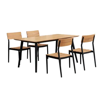 Björnö eetset met 4 stoelen teak - 1898