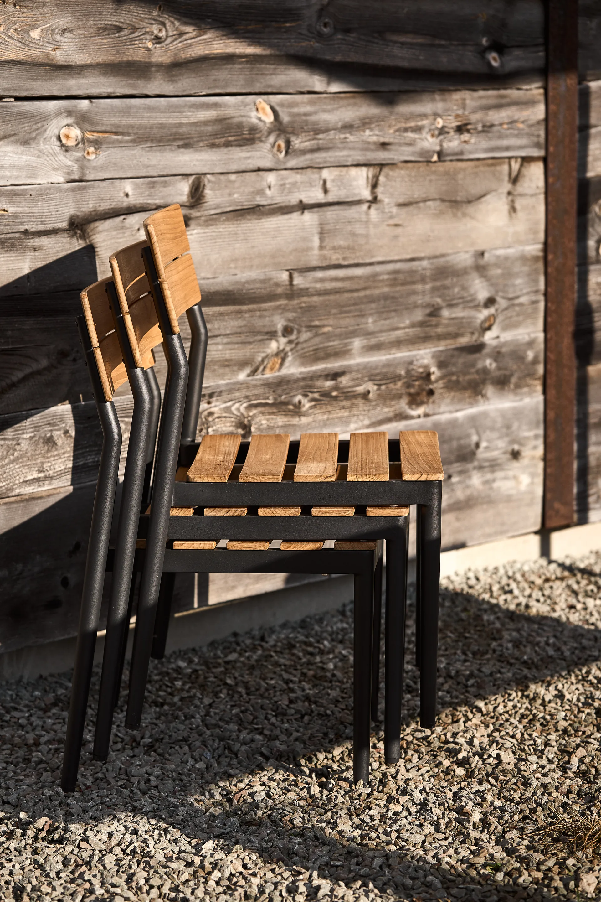 Björnö eetset met 4 stoelen teak,  1898