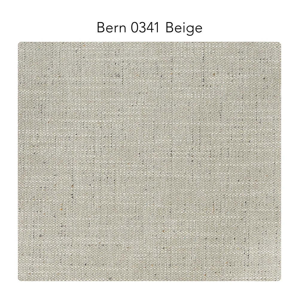 Bredhult bankstel, 3-zits stof bern 0341 beige, zwarte stalen poten 1898