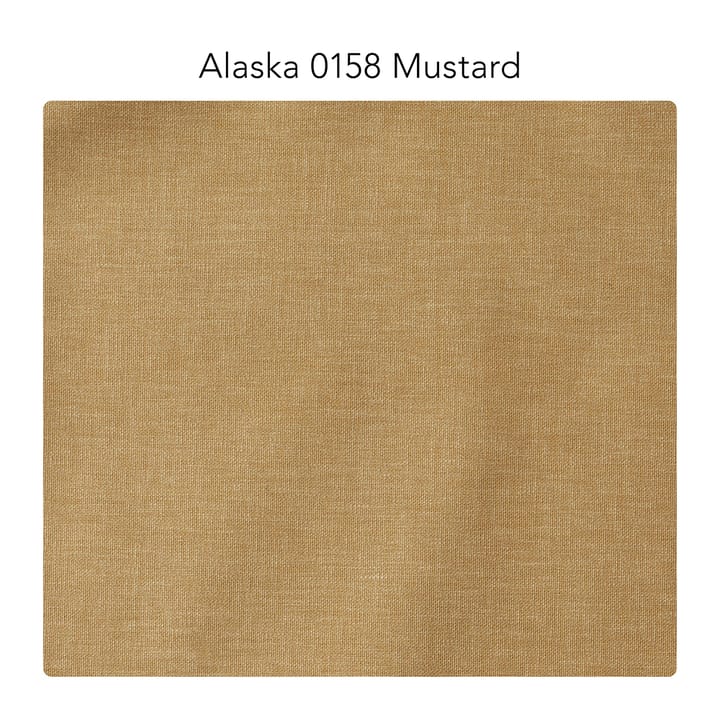 Bredhult Modulaire bank, A2 - stof alaska 0158 mustard, witgeoliede eikenhouten poten - 1898
