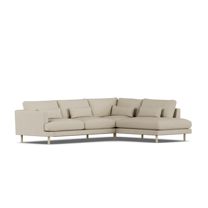 Bredhult sofa - Bern Beige 0341-witgeoliede eiken, 3-zits A1 - 1898