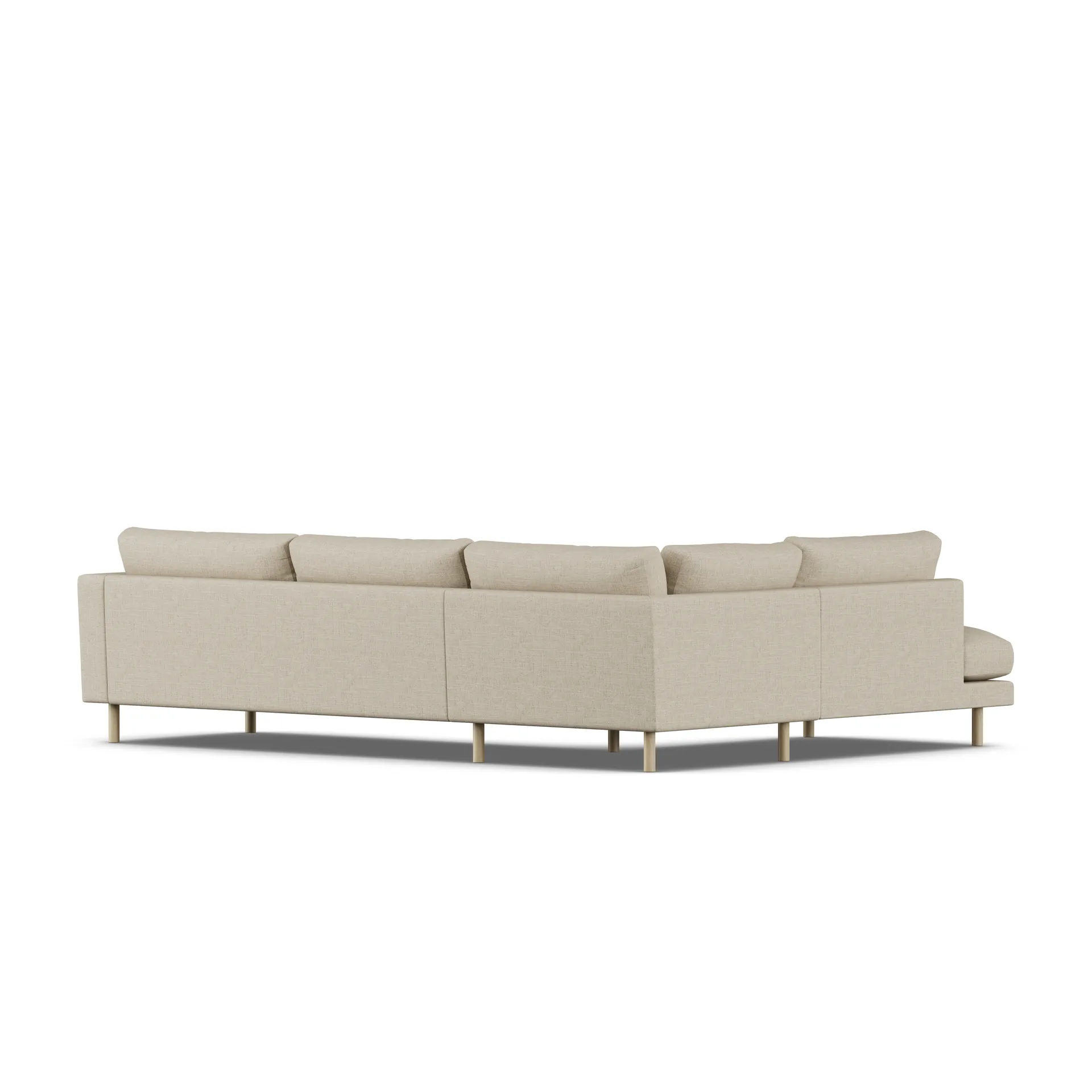 Bredhult sofa, Bern Beige 0341-witgeoliede eiken, 3-zits A2 1898