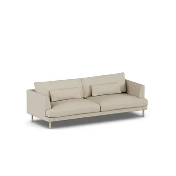 Bredhult sofa - Bern Beige 0341-witgeoliede eiken, 3-zits - 1898