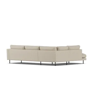 Bredhult sofa - Bern Beige 0341-zwart staal, 3-zits A2 - 1898
