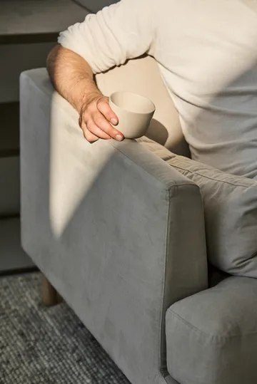 Bredhult sofa - Bern Beige 0341-zwart staal, 3-zits - 1898