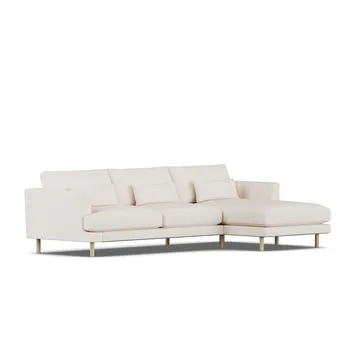 Bredhult sofa - Caleido Beige 9600-witgeoliede eiken, 2,5-zits C1 - 1898
